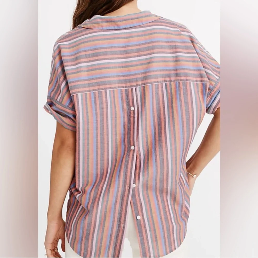 Madewell Rainbow Shirt - Size M - Picture 3 of 10